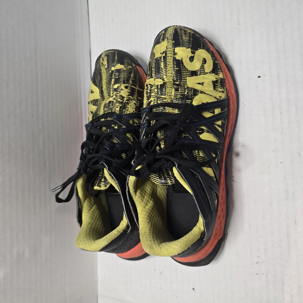 Adidas Black and Yellow Athletic Shoes‎ with Rugged Outsole